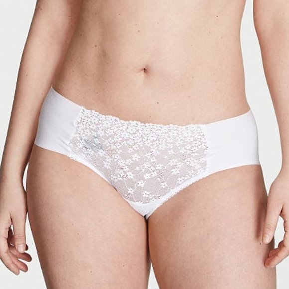 Victoria's Secret Other - Victoria's Secret Sexy Illusions No-Show Lace‎ Cheeky Panty White